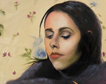 PJ Harvey, Art Print, Wall art, Home Decor, Office Decor, Gift for Music Lover, Signed Fine Art Print, Oil Painting, Small Gift, Artful art