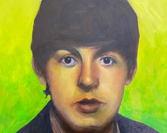 Paul McCartney 11X14 inch Art Print, Wall Art, Home decor, The Beatles Art, Original Art, Oil Painting, Retro Pop Art, Rock N Roll Art