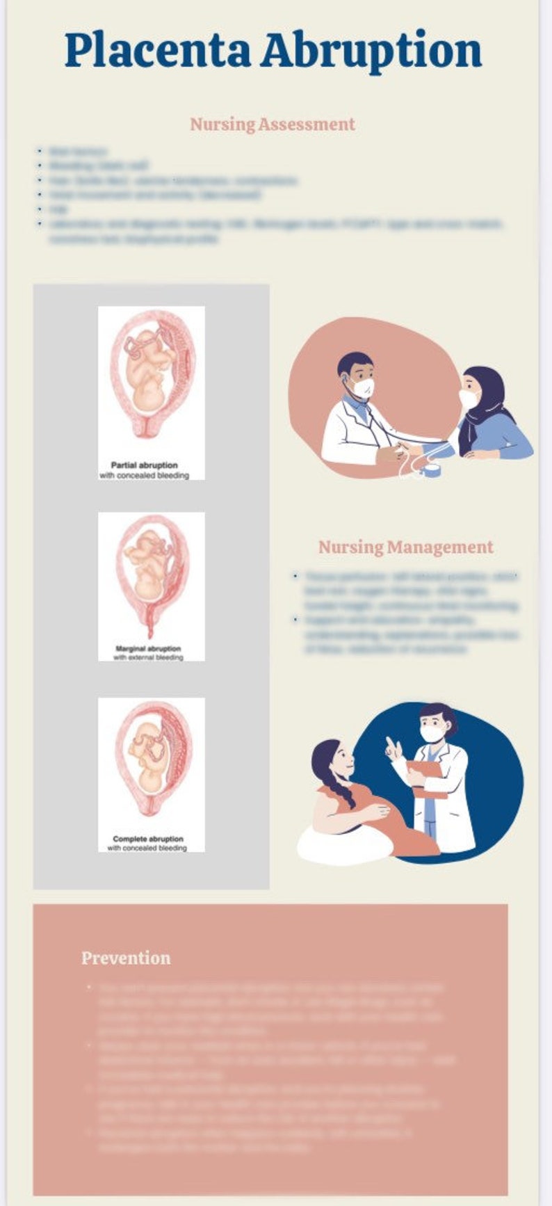 Placenta Previa and Placenta Abruption Nursing Notes Etsy