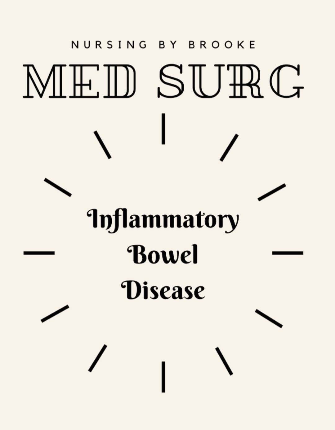 Inflammatory Bowel Disease NURSING NOTES Etsy