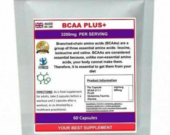 BCAA 分岐鎖アミノ酸プラス+ グルタミン、タウリン、グリシン スーパーストカプセル
