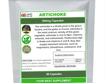 Artichoke Capsules Premium Quality,High Strength (pure no additives)