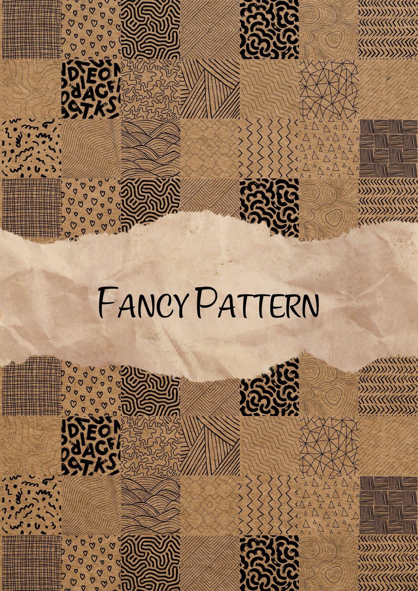 Printable Fancy Patterns Coloring Template - Etsy