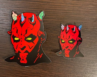 Star Wars Darth Maul Holographic Sticker (Laptops/Party Favors/gifts)