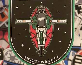 Star Wars Starship Vinyl Stickers (Hydroflask/Laptops/Water Bottles/Party Favors)