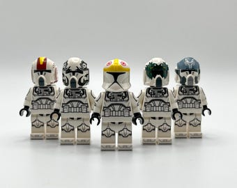 Minifigura LEGO® de piloto clon con impresión UV personalizada - Star Wars/Clone Wars