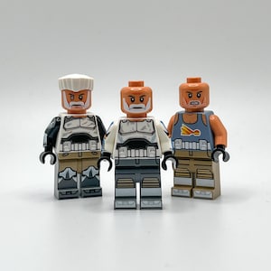 Star Wars Rebels Old Rex/Wolffe/Gregor (UV Printed Custom Clone Wars LEGO® Minifigures)