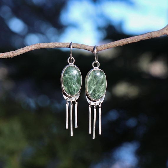 Seraphinite earrings best sale
