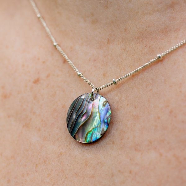 Abalone Paua Shell Necklace Pendant