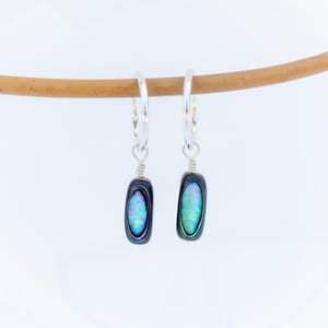 Abalone Shell Hoop Earrings