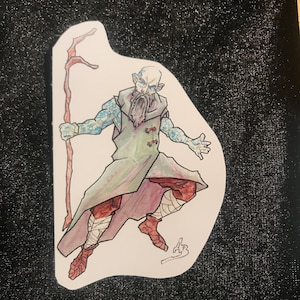 Merlin- Traditional Art Sticker, Waterproof