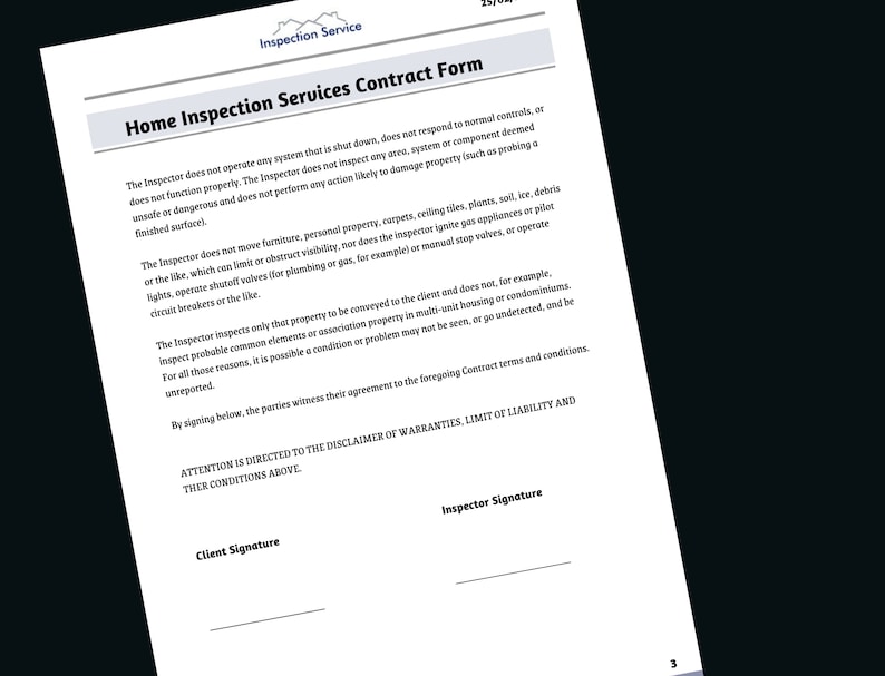 Maintenance Inspection Form House Home Inspection Form, Home Inspection Service, House Checklist, Lead ...