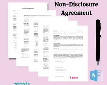 Acuerdo de confidencialidad * Formulario NDA - Acuerdo NDA * Contrato legal - Acuerdo de divulgación * Formularios comerciales - Plantilla NDA - Formulario Word