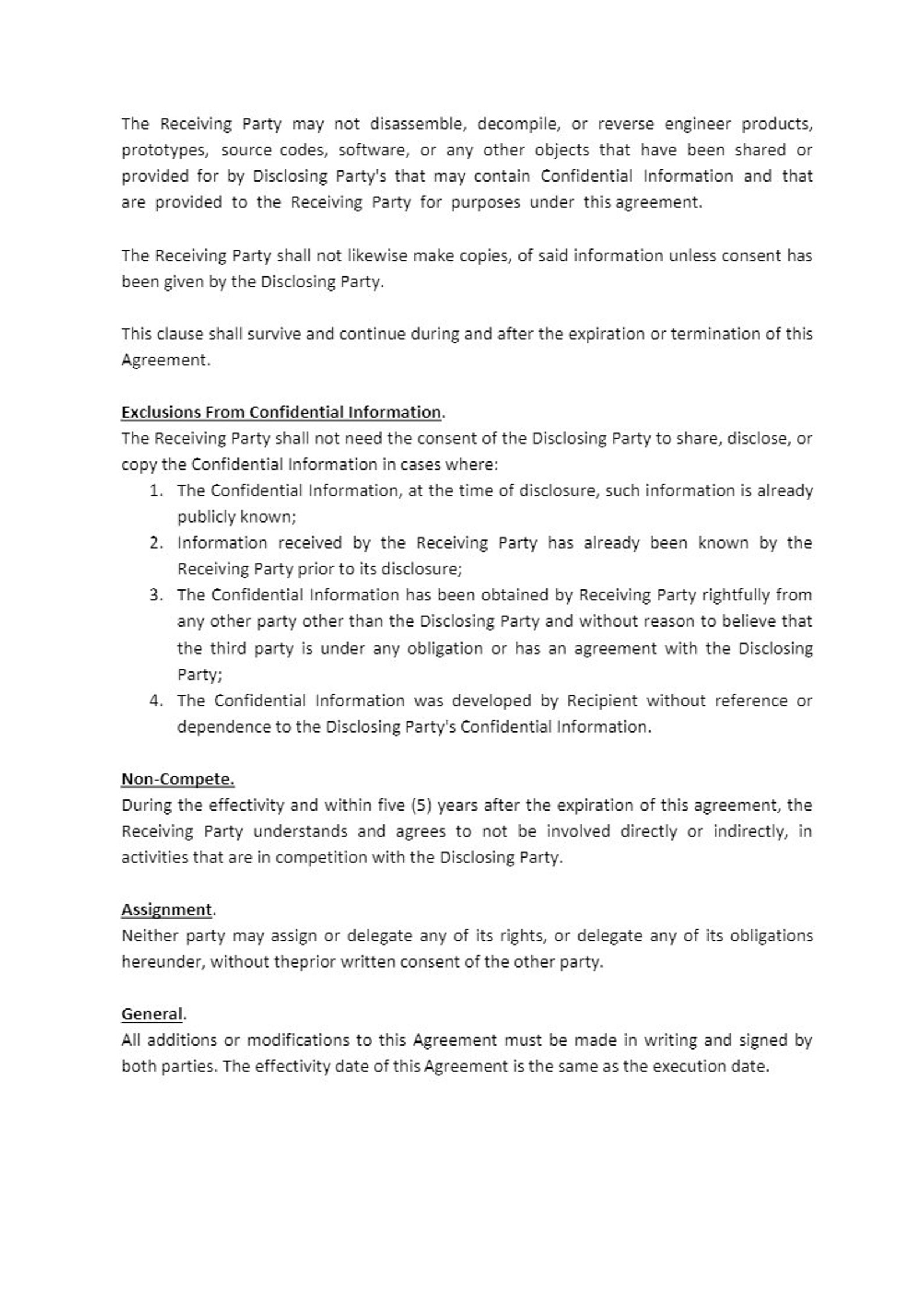 Non Disclosure Agreement NDA Form NDA Agreement Legal Etsy