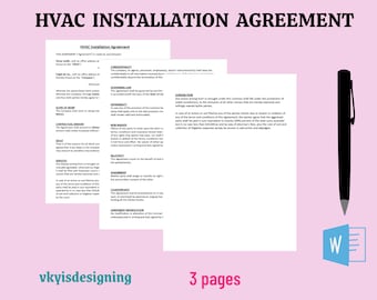 HVAC Installation Agreement, HVAC Installer, HVAC Inspection, Air Conditioner Installation, Air Purifier Installer, Home Climate Ventilation