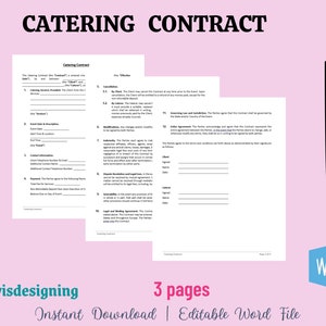 Catering Contract, Food Supply Contract, Wedding Food, Birthday Food, Event Planner, Event Catering, Catering Proposal, Catering Business