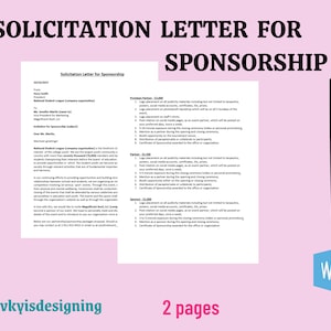 Verzoekbrief voor sponsoring, uitnodigingsbrief, sponsorbrief, donatieverzoek, donatiebrief, bedankbriefje, woord