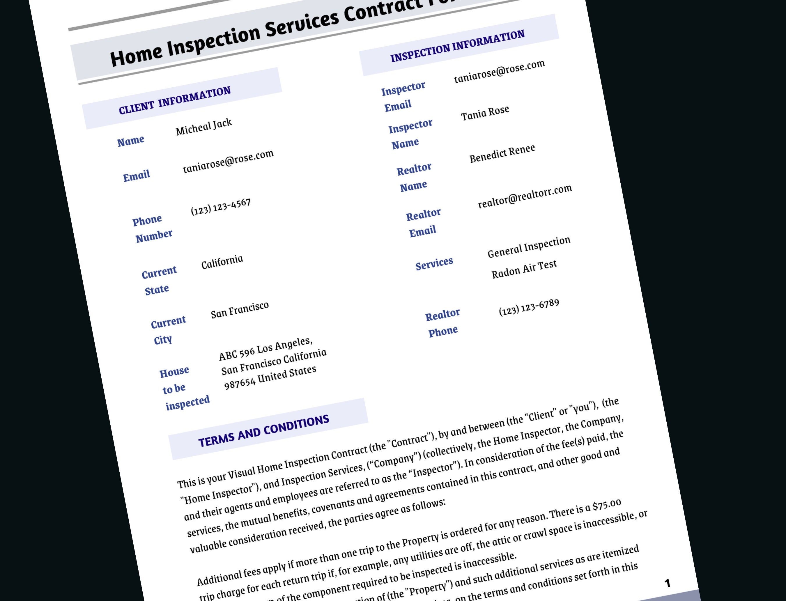 Maintenance Inspection Form House Home Inspection Form, Home Inspection Service, House Checklist, Lead ...