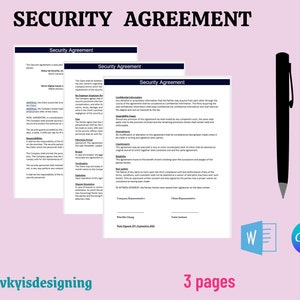 Security Agreement, Premise Security, Armed Guard, Safeguard Contract, Event Security, Security Service, Law Enforcement, Security Proposal
