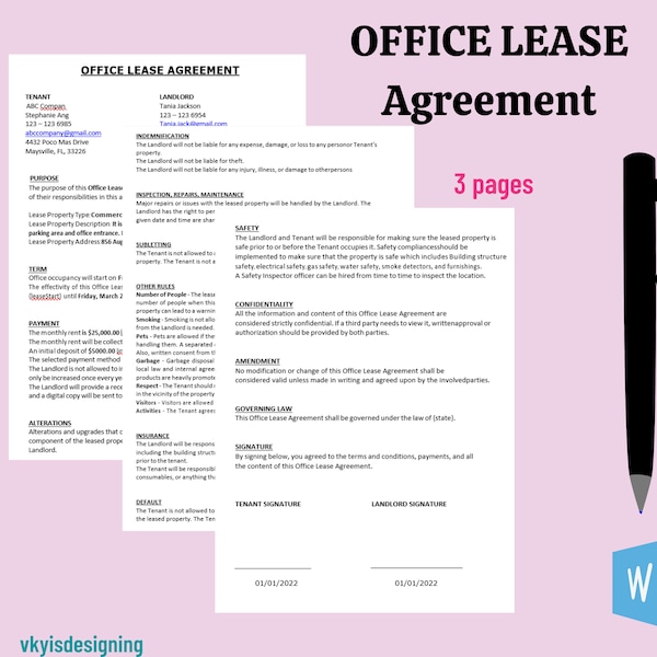 Office Lease Agreement, Office for Rent, Office Lease, Property Agreement, Residential Contract, Commercial Lease, Tenant Lease, Studio rent