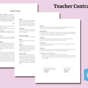 Contrato del profesor * Contrato del tutor * Contrato del educador * Formularios del profesor - Declaración del tutor - Contrato del instructor * Formularios educativos