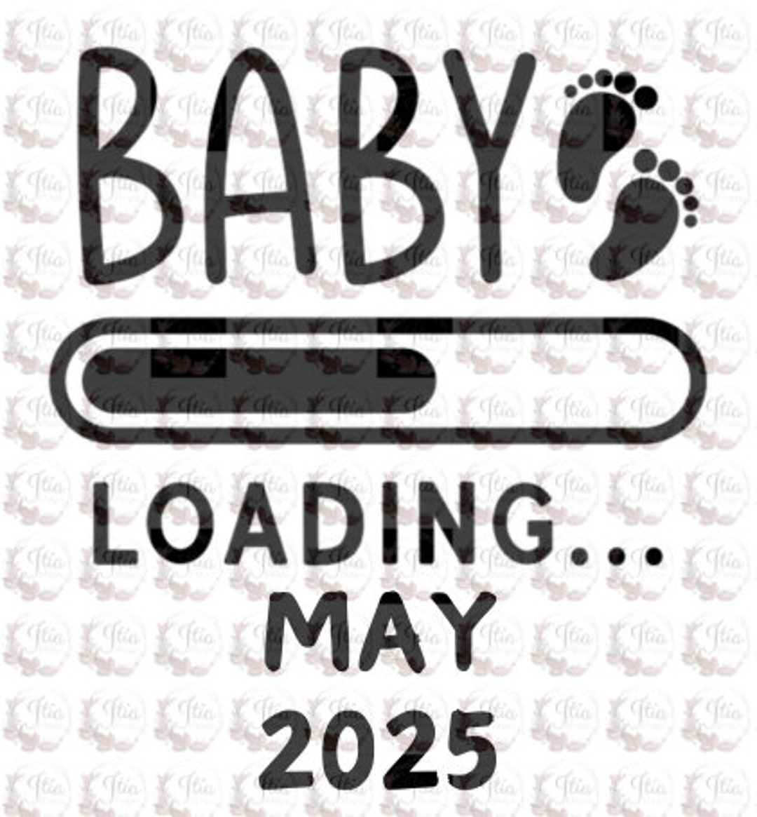 May Be Loading SVG Baby Loading Due May 2025 - Etsy