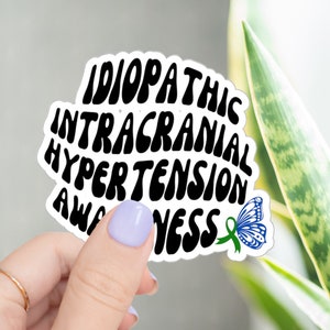 IIH Awareness Sticker IIH Sticker CUSTOM Awareness Ribbon Sticker Idiopathic Intracranial Hypertension Warrior Sticker Pseudotumor Cerebri