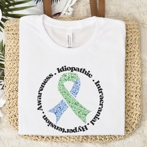 IIH Awareness Shirt IIH Shirt CUSTOM Awareness Ribbon Shirt Idiopathic Intracranial Hypertension  Warrior Tshirt Pseudotumor Cerebri Shirt