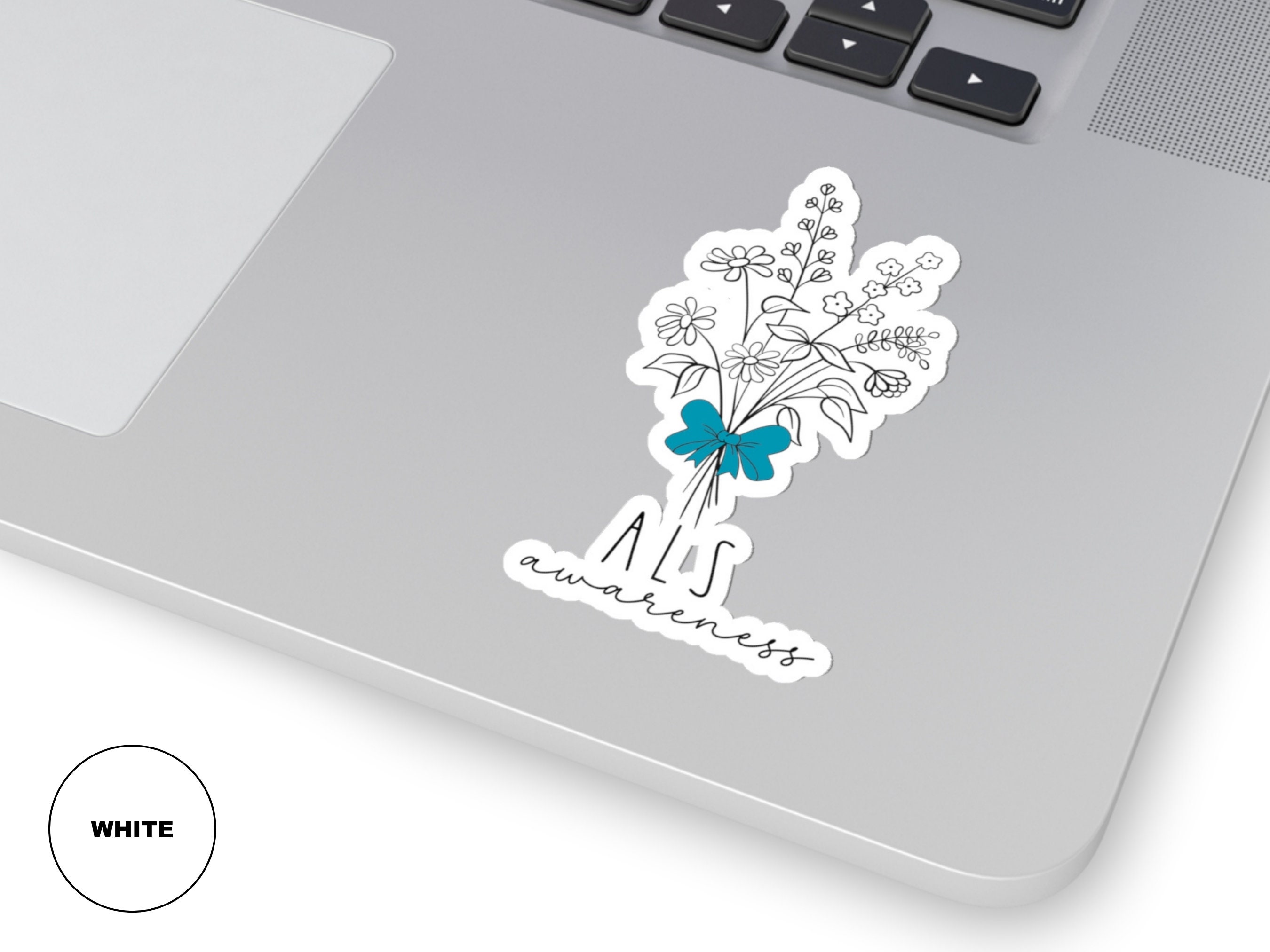 Wildflowers ALS Sticker for ALS Awareness Amyotrophic Lateral Sclerosis ...