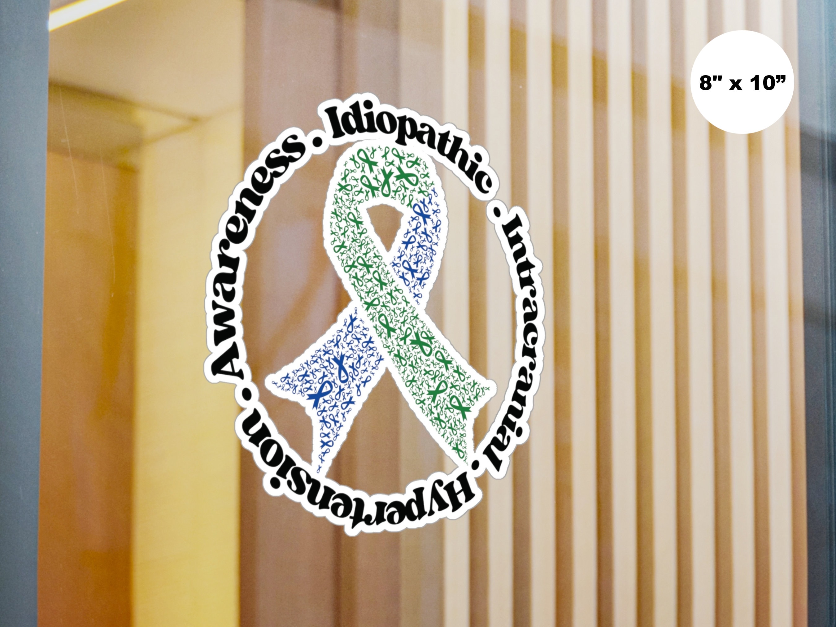 Iih Ribbon Color Waterproof IIH Awareness Decal Sticker IIH Warrior Gift Awareness ...