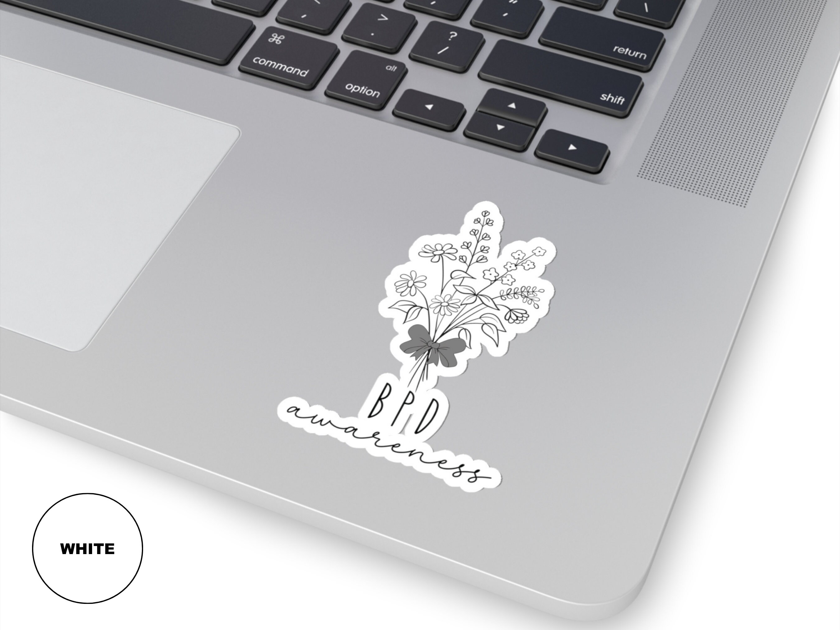 Border Line Sticker Wildflower BPD Sticker for Borderline Personality Disorder Awareness ...