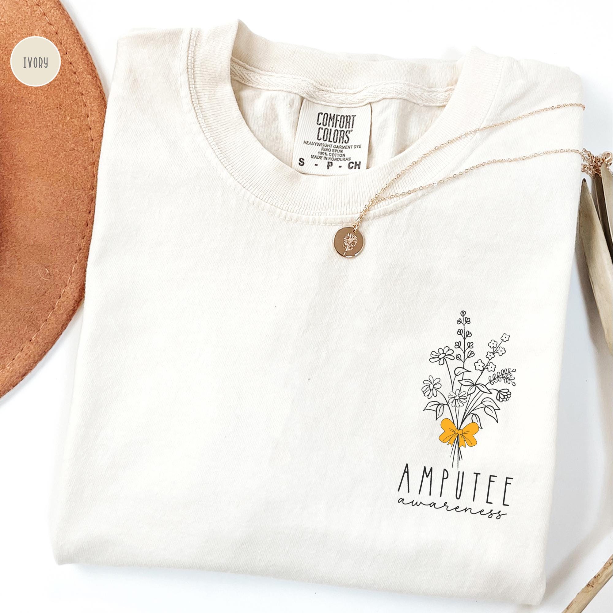 Amputee Awareness Shirt Limb Loss Month Orange Ribbon Tee Disability ...