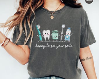 Dental Hygienist Gift Registered Dental Hygienist Shirt New Dental Assistant Graduation RDH Comfort Colors Dental Student Tee Funny Hygiene