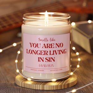 Funny Engagement Gift Bride Bachelorette Candle Gift for Friend Bridal Shower Gift for Her Unique Wedding Present Idea Sister Anniversary