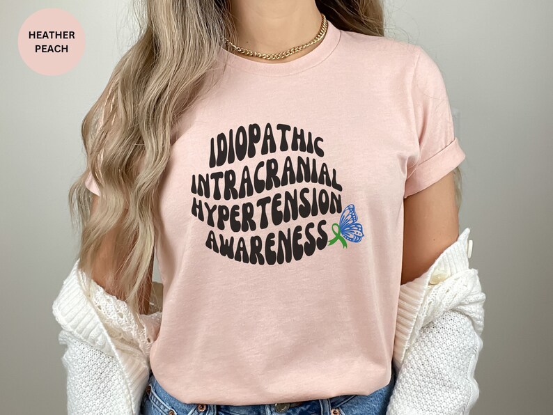 Iih Ribbon Color IIH Awareness Shirt CUSTOM Awareness Ribbon Shirt Idiopathic ...