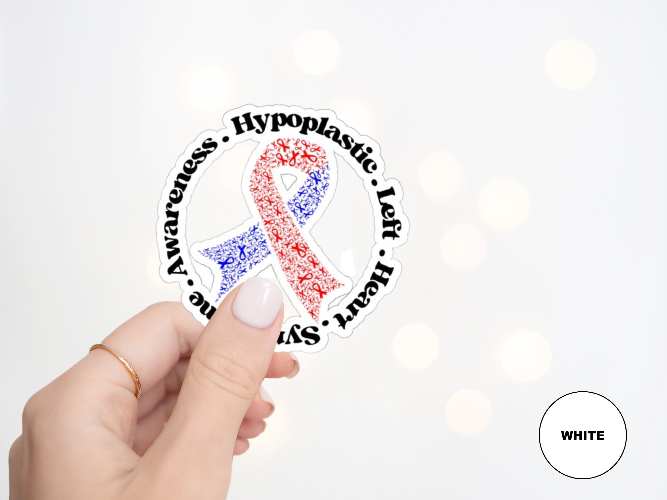 HLHS Hypoplastic Left Heart Syndrome Sticker for Congenital Heart Disease Awareness Sticker for TPICU Nurse Water Bottle Sticker for CHD Tee