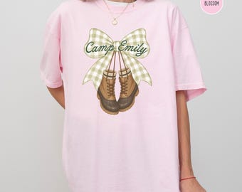 Custom Camp Bach Shirt Matching Cabin Crew Girls Trip Tshirt Lake House Weekend Tee Outdoor Camping Themed Birthday Gift Mountain Hiking