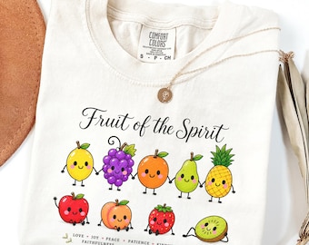 Fruit of the Spirit Shirt Christian Youth Group Tee Galatians 5 22 23 Shirt Bible Verse T shirt Sunday School Teacher Gift Faith Based Shirt
