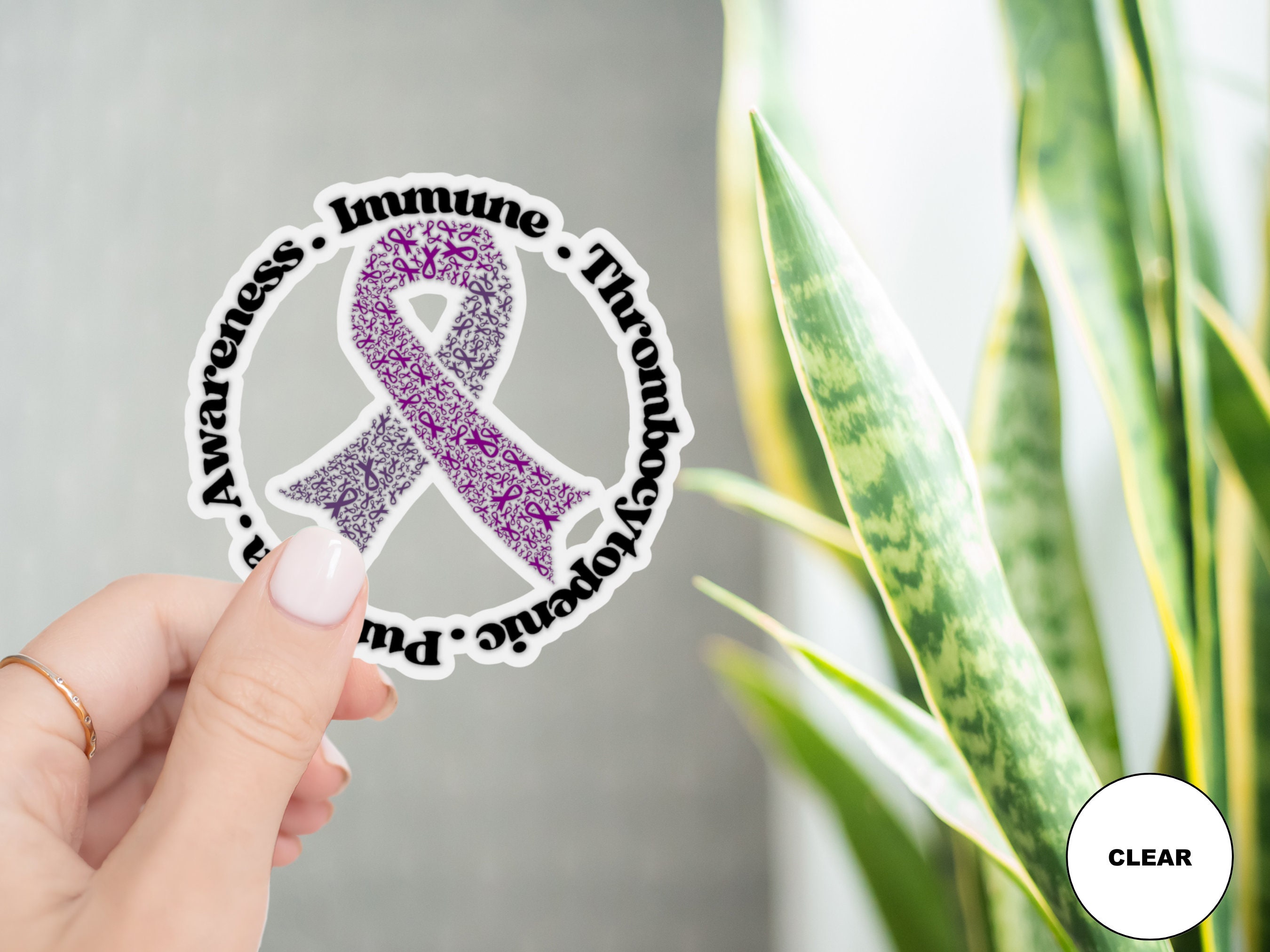 ITP Awareness Sticker Idiopathic Thrombocytopenic Purpura Sticker ...