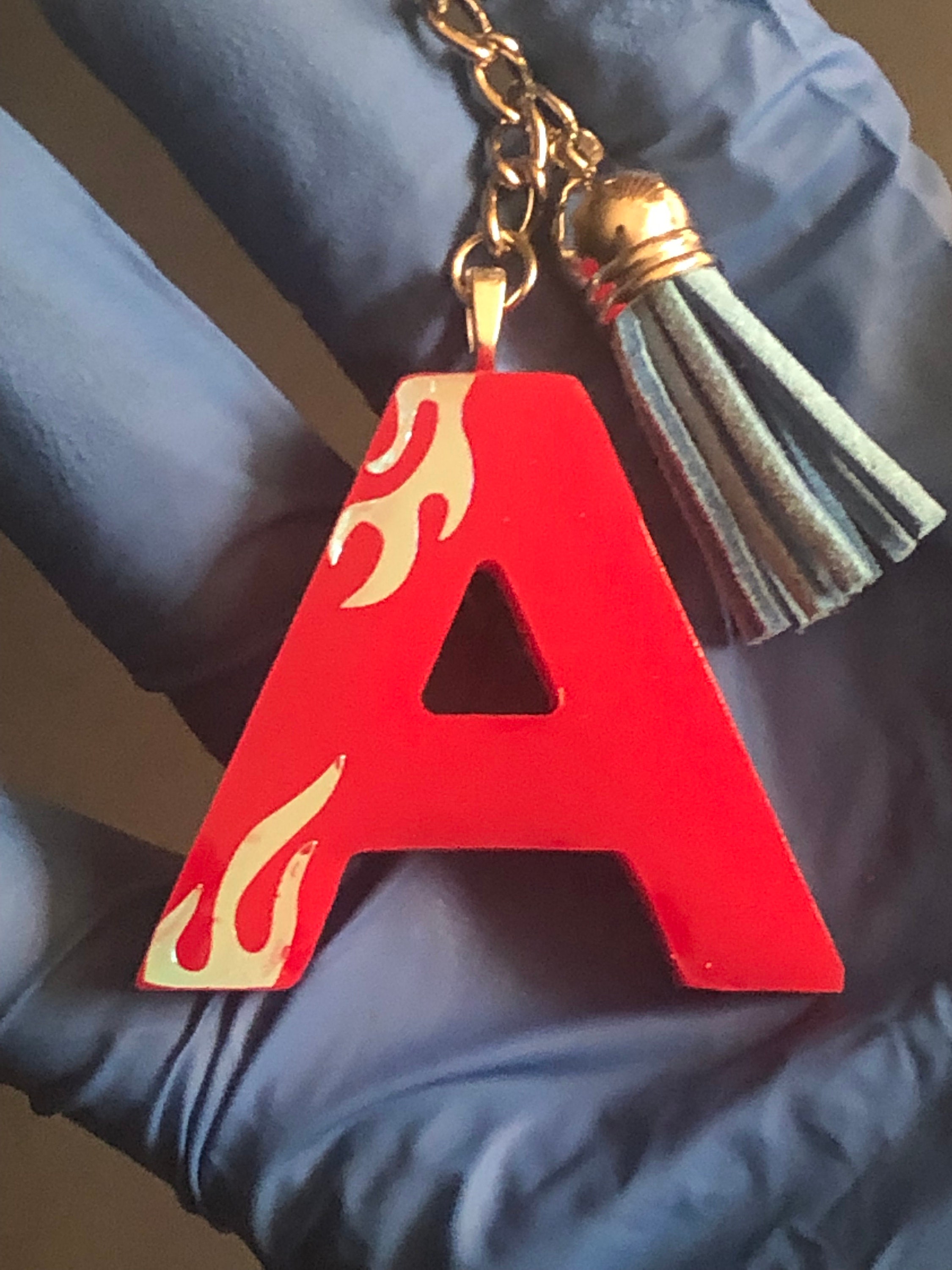 Keychain Fire Design Fire Flame Personalized Resin Keychain - Etsy