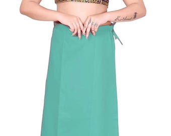 Organic Cotton Underskirt Full Length Saree Petticoat Women's Walking Long Skirt Dress Unique Plus Size Petticoat For Saree Handmade Outfit
