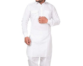 White pathani kurta Etsy