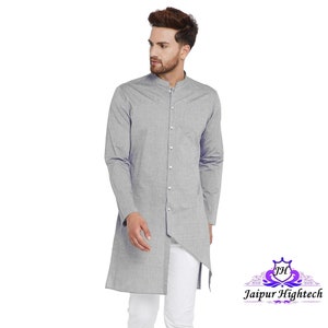 Indian Men’s Wear Handmade Kurta Traditional Designer 100% Cotton Wedding Party Wear Summer Outfits Comfortable Indian Men&#39;s Clothing