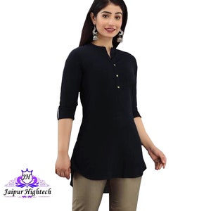 Black kurti and black leggings hotsell