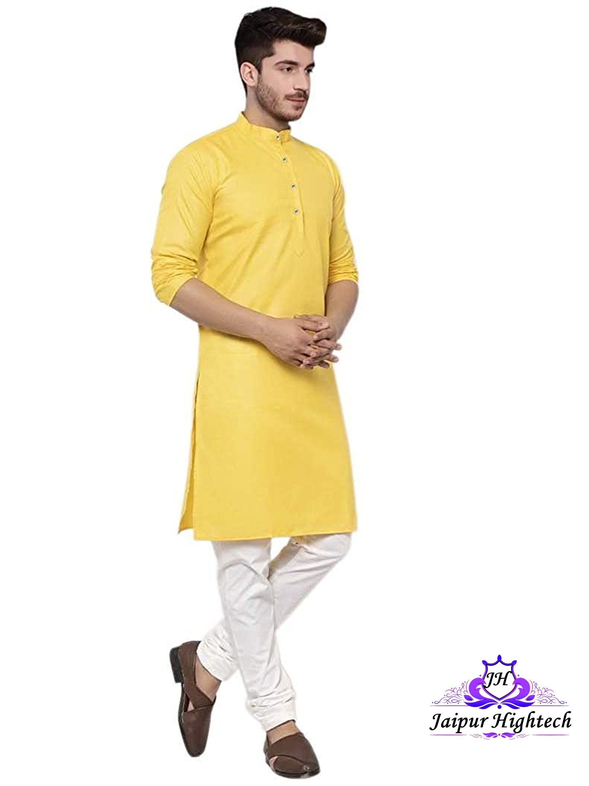 yellow kurta pajama