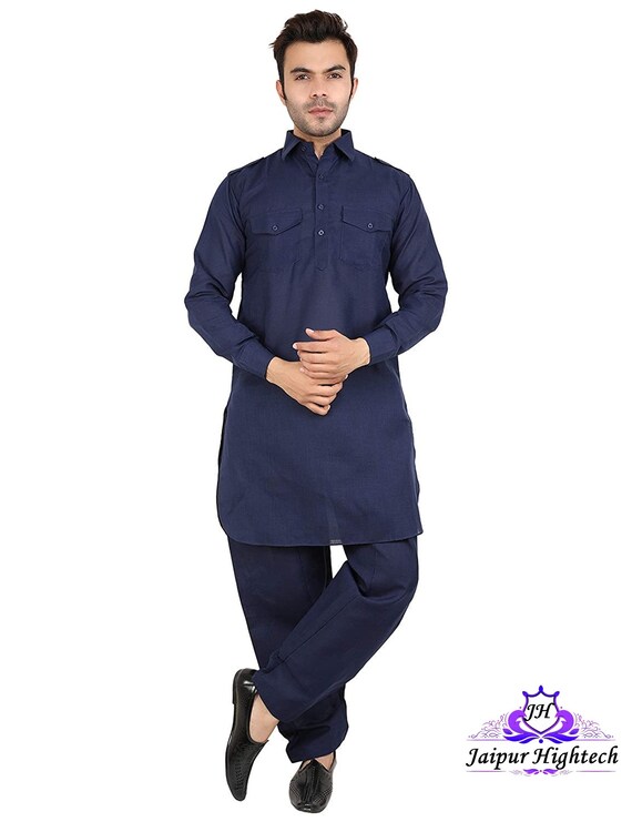 Beautiful Men s Wear Cotton Pathani Kurta Pajama Versatile Comfortable Party Wear Summer Dress Indian Apparel Handmade Men s Clothing Etsy