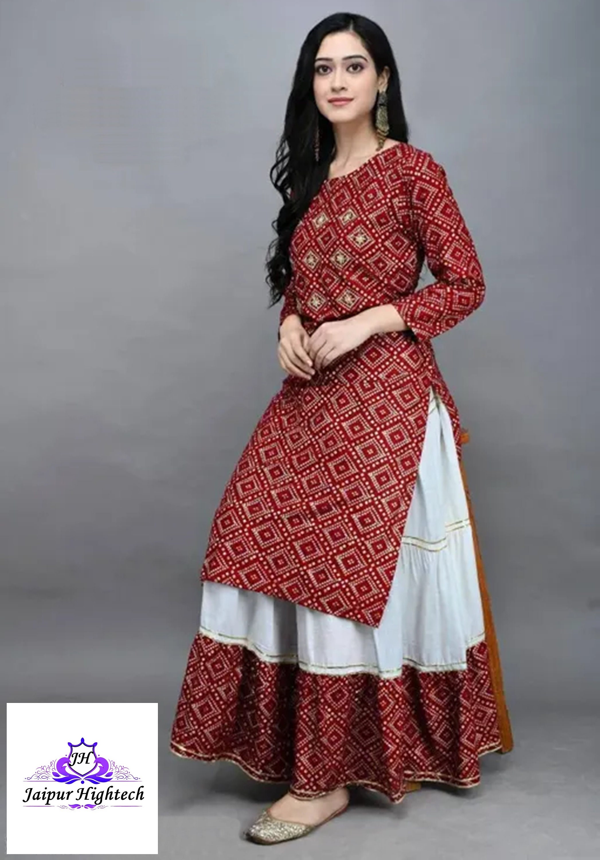 Printed Rayon Kurta For Women