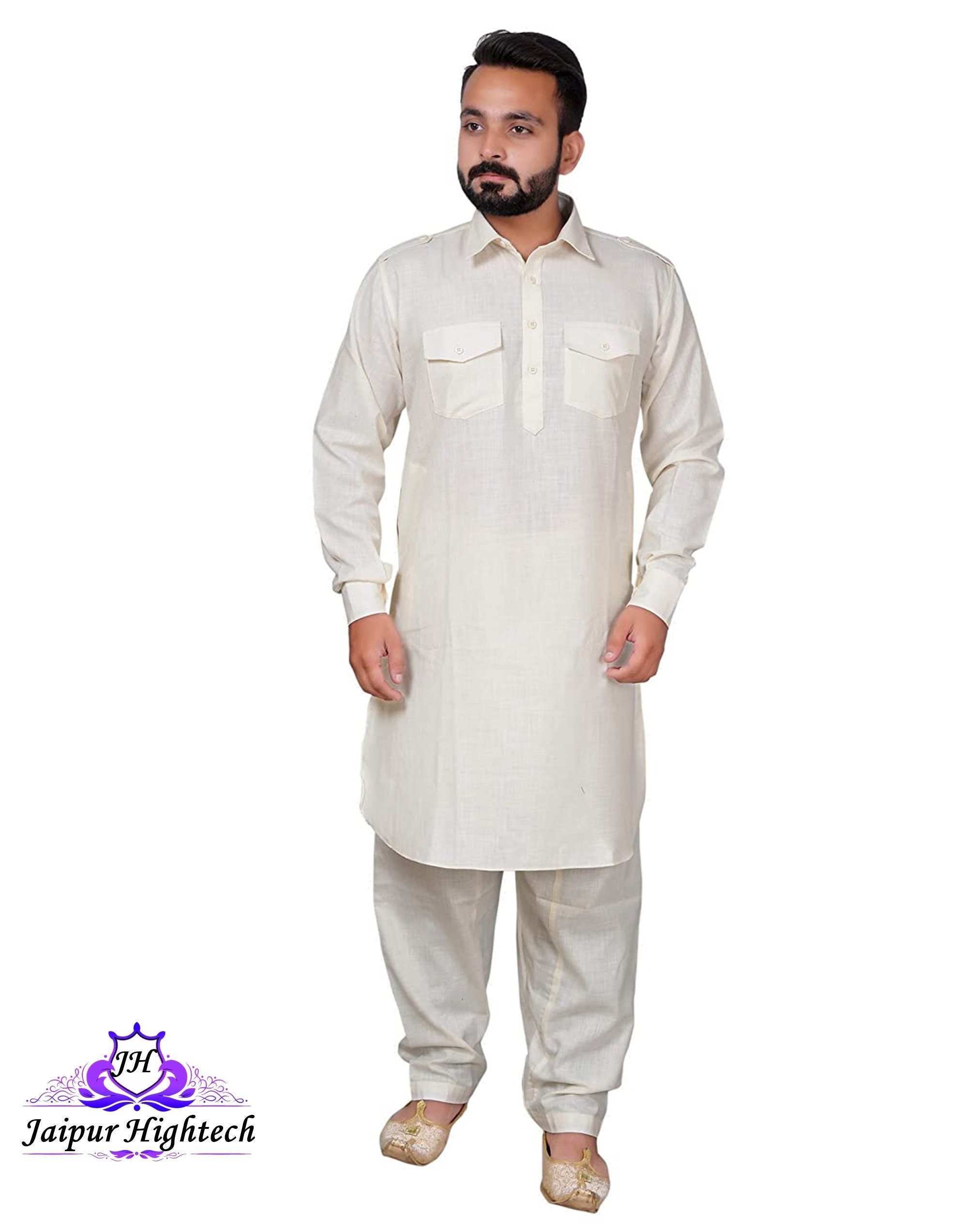 silk pathani kurta