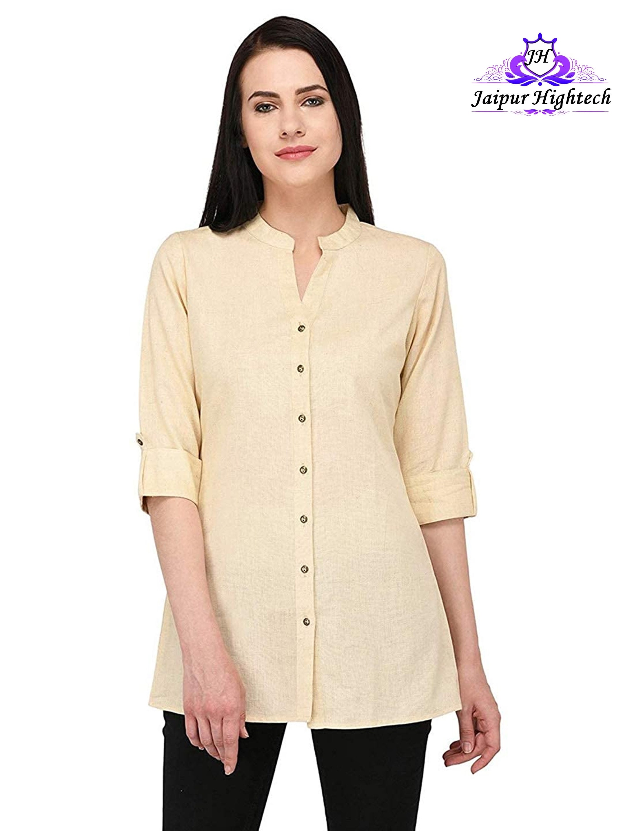 Plain shirt kurti discount