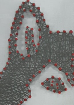 HUSKY String Art Template - Etsy